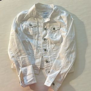 White jean jacket